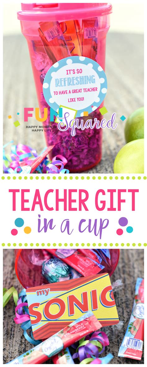 Refreshing and Fun Teacher Gift in a Cup – Fun-Squared