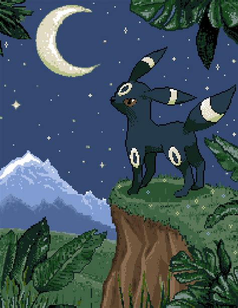 Umbreon Pixel Art on Behance