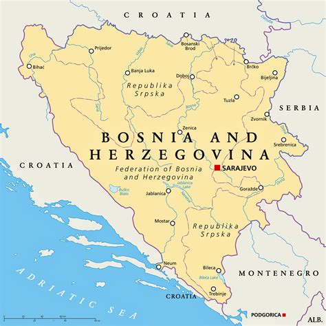 Bosnia & Herzegovina Maps | Printable Maps of Bosnia & Herzegovina for ...