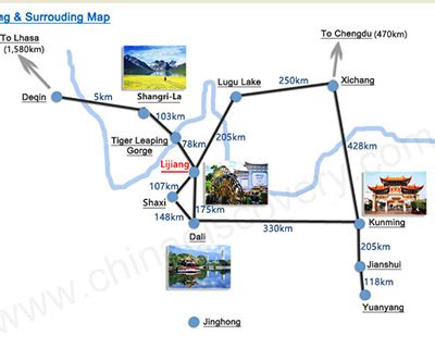 Lijiang Map, Lijiang China Map, Lijiang Yunnan Map