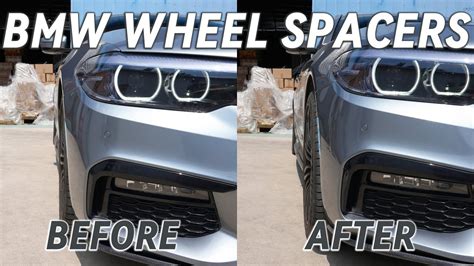 BMW Wheel Spacers Before and After | BMW 5 Series G30 with BONOSS - YouTube