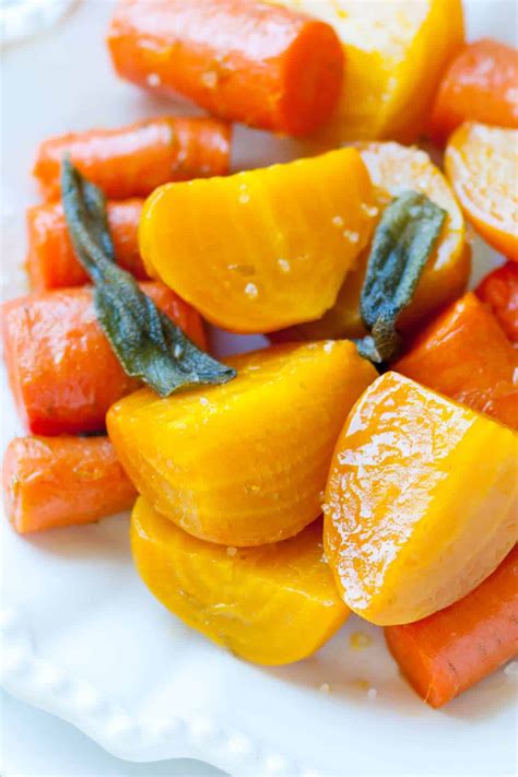 Roasted Beets and Carrots Recipe with Sage