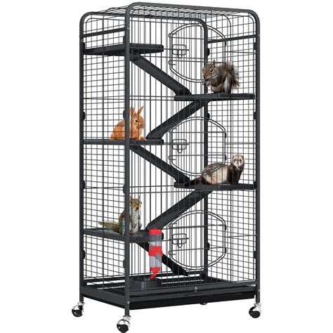 YINTATECH 52-inch Metal Ferret Chinchilla Rat Cage Small Animal Cage ...