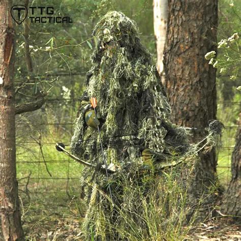 TTGTACTICAL Camouflage Sniper Ghillie Suit Yowie Sniper Tactical ...