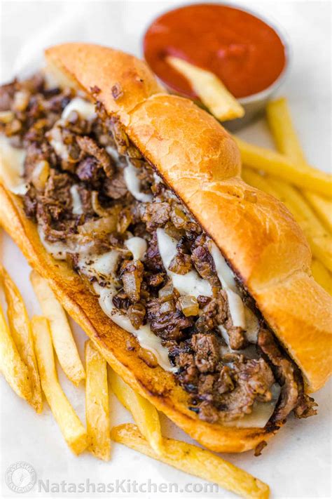 Philly Cheesesteak Recipe (VIDEO) - NatashasKitchen.com