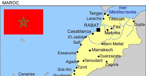 Carte du maroc » Voyage - Carte - Plan