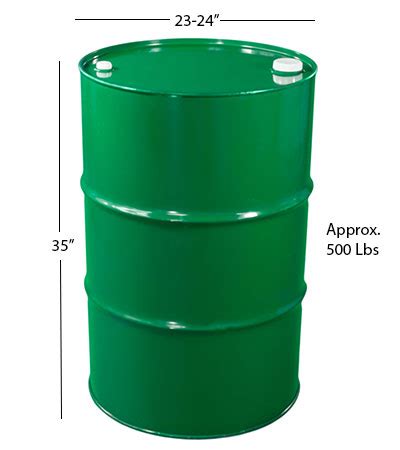 Dimensions Of A 55 Gallon Drum Barrel