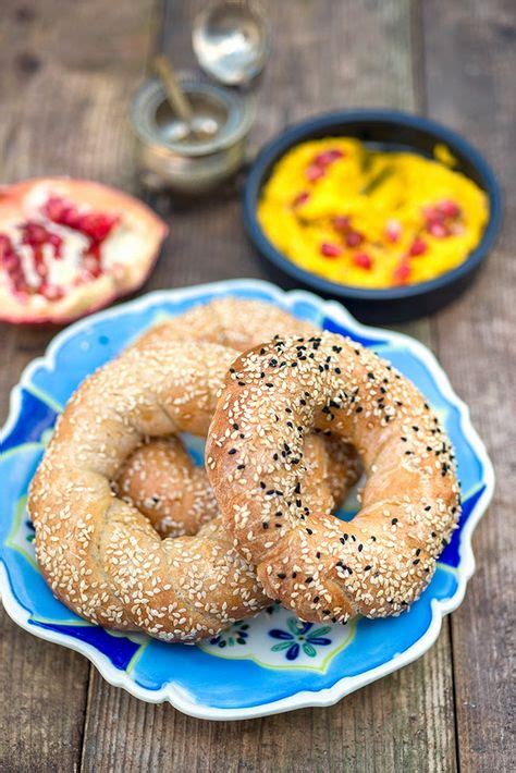 Semit (simit) with carrot tahini dip - cooking from the Cairo Kitchen ...