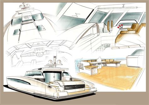 Superyacht Sketches | Yacht design, Boat design, Yacht interior