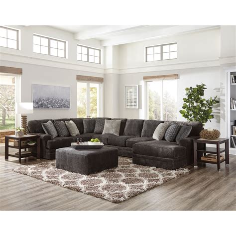 Jackson Furniture Mammoth Three Piece Sectional Sofa with Chaise | EFO ...