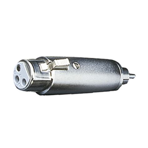 Nickel XLR Female to RCA Phono Plug