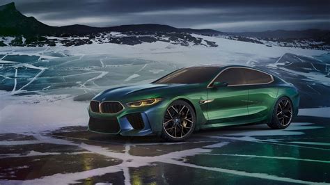 BMW M8 Gran Coupe Concept Green UHD 4K Wallpaper - Pixelz.cc