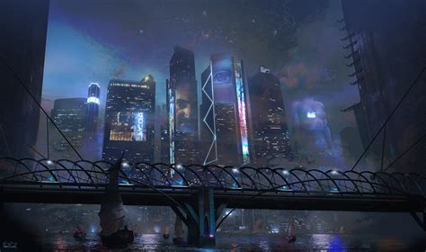 Cyberpunk Night City Concept Art