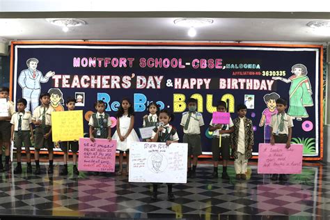 Teachers Day Celebrations 2023-24 – Montfort School cbse new