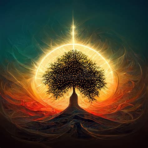 Beautiful Tree of Life, Sacred Symbol. Individuality, Prosperity and ...