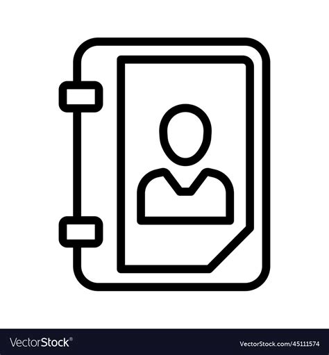 Address book icon Royalty Free Vector Image - VectorStock