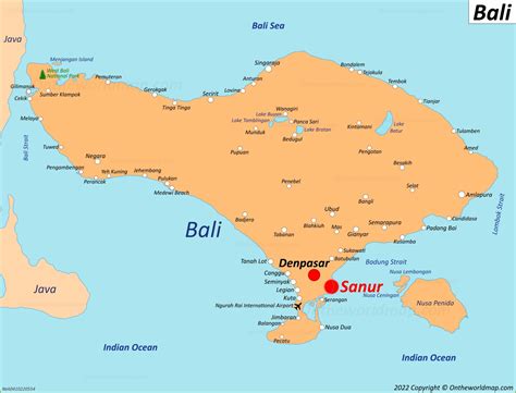 Sanur Map | Bali, Indonesia | Detailed Maps of Sanur