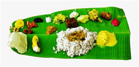 Kerala Sadhya Sadhya - Onam Sadhya Banana Leaf Png PNG Image ...