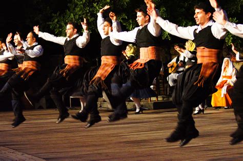 Traditional Greek Dance Show at the Dora Stratou Theater