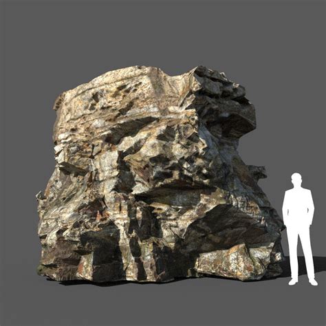 3D model Low poly Rock Cliff 03 191223 | CGTrader