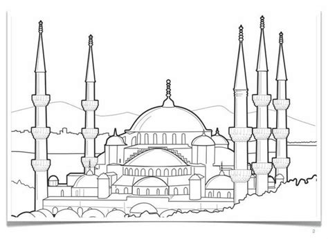 Collection of Landmarks Around The World Coloring Pages - A landmark is ...