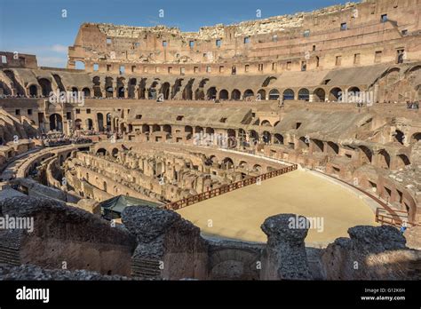 Ancient Roman Colosseum Inside