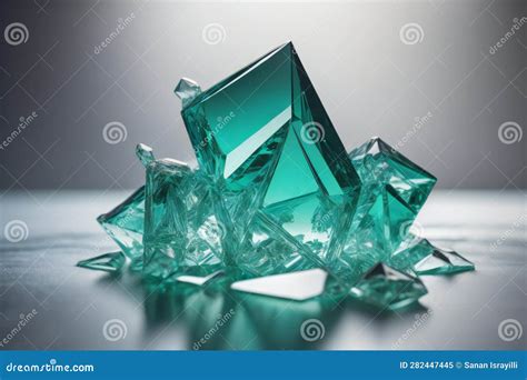 Broken Ice Cubes on a Table. Shallow Depth of Field Stock Image - Image ...