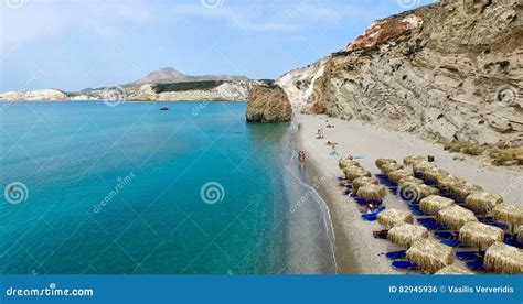 Aerial View of the Beaches of Greek Island of Milos Island Editorial ...