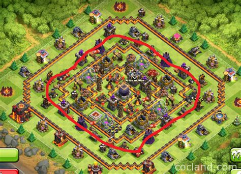 Hypercube X - 275 Walls TH10 Farming Base Layout | Clash of Clans Land