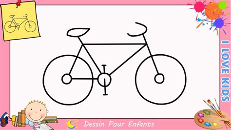 Dessin vélo FACILE (mettre à jour) - Comment dessiner un vélo ...