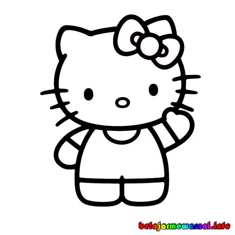 Kartun Hello Kitty Untuk Mewarnai Ikan - IMAGESEE