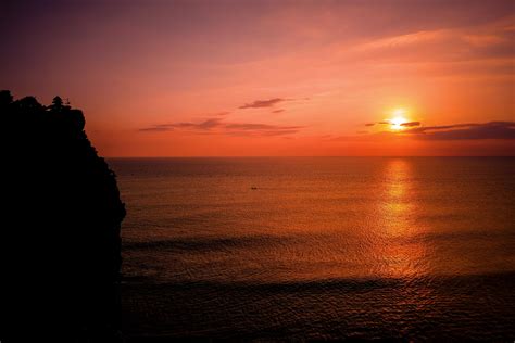 wallpaper sea, horizon, sunset, sky, clouds HD : Widescreen : High ...