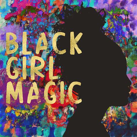 Black Girl Magic - Art by Linda Woods Mixed Media by Linda Woods