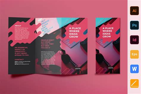 Folleto de la Agencia de Publicidad Digital Trifold por ambergraphics ...