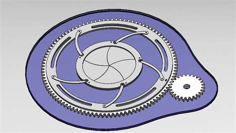 207. Simple Mechanism Of Camera Shutter || Free download 3D model