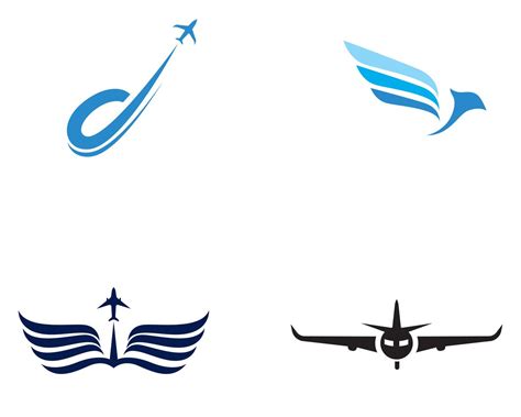 Airplane fly logo and symbols vector template 622965 Vector Art at Vecteezy