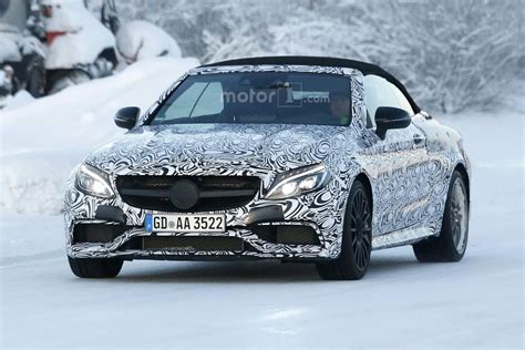 Mercedes-AMG C63 Convertible Spotted Going Through Cold Weather Testing ...