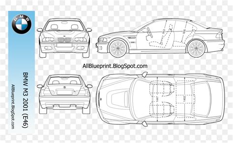 Bmw M3 Blueprint, HD Png Download - vhv