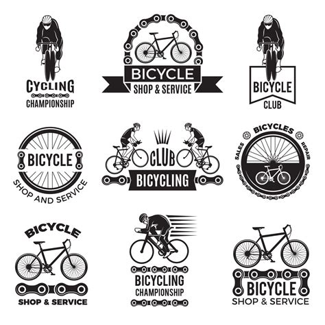 Labels set for bicycle club. Velo sport logos design By ONYX ...