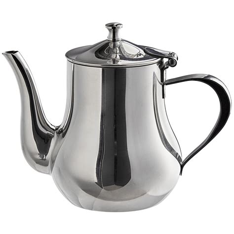 World Tableware CT-805 Belle 24 oz. Stainless Steel Tea Pot