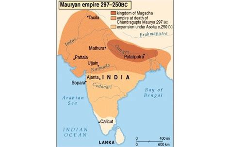 Map - Mauryan empire