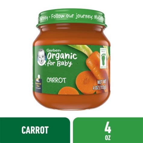 Gerber® 1st Foods Organic Carrot Baby Food, NET WT 4 OZ - Kroger