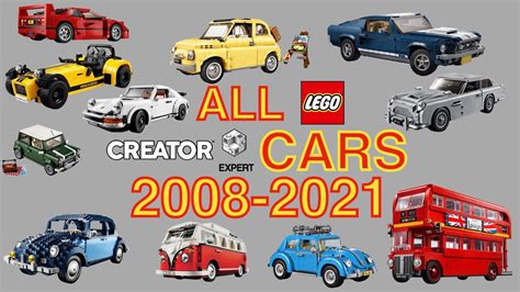 All Lego CREATOR EXPERT CARS 2008-2021 - YouTube