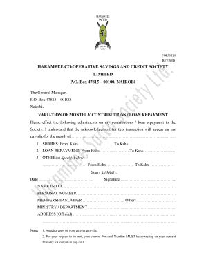 Harambee Sacco Loan Form Pdf - Fill Online, Printable, Fillable, Blank ...