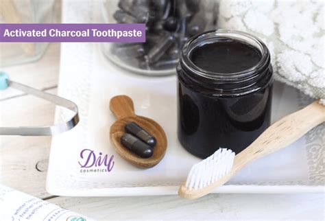 Whiter Teeth with DIY Activated Charcoal Toothpaste