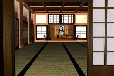 A beautiful interior photo of a traditional Japanese dojo. Very nice ...