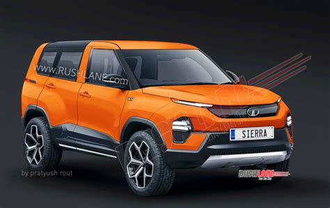 Tata Sierra SUV in 4 new colours - Digital render of production variant