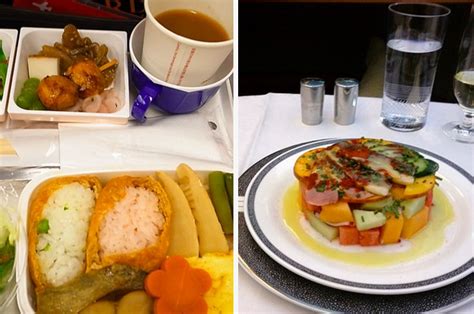 Airplane Food In Economy Vs. First Class On 20 Airlines