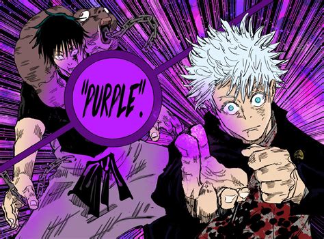 My colored version of Hollow Purple : r/JuJutsuKaisen