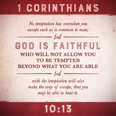 Verse of the day: 1 Corinthians 10:13 - Godly Woman 911